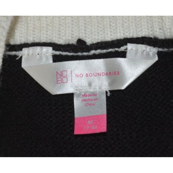 No Boundaries Candy Canes Sleeveless Christmas Sweater Dress Size M 7-9 Holiday - Picture 7 of 9
